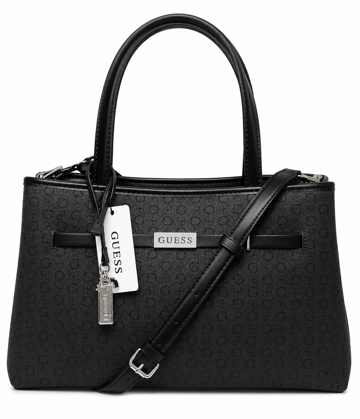 Bolso Guess Negro Tote Elegante Mujer Premium Con Correa