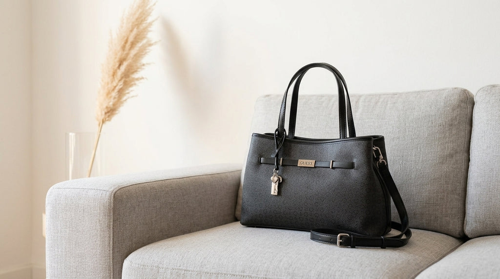 Bolso Guess Negro Tote Elegante Mujer Premium Con Correa