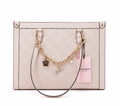 Juicy Couture Bolsa Tote Rosa Palo Monograma | Cadena Gold