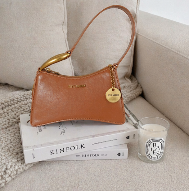Bolso Steve Madden Camel Dorado — Envío Express a México