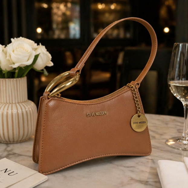 Bolso Steve Madden Camel Dorado — Envío Express a México
