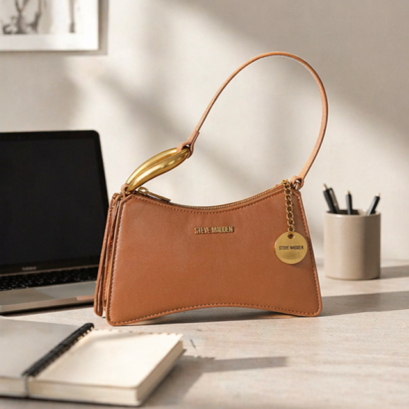 Bolso Steve Madden Camel Dorado — Envío Express a México