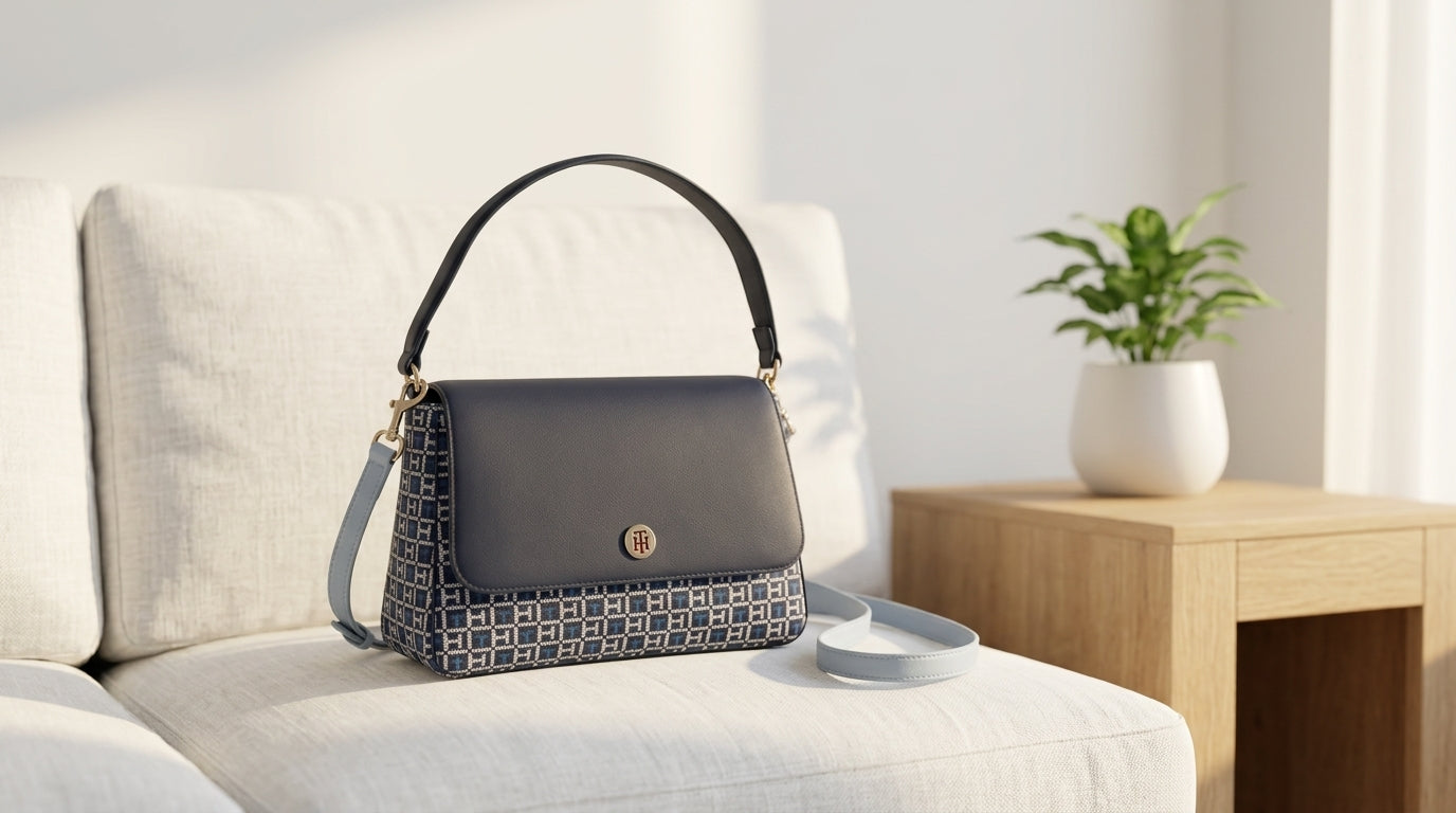 Bolso Tommy Hilfiger Mujer Navy Shoulderbag Elegante